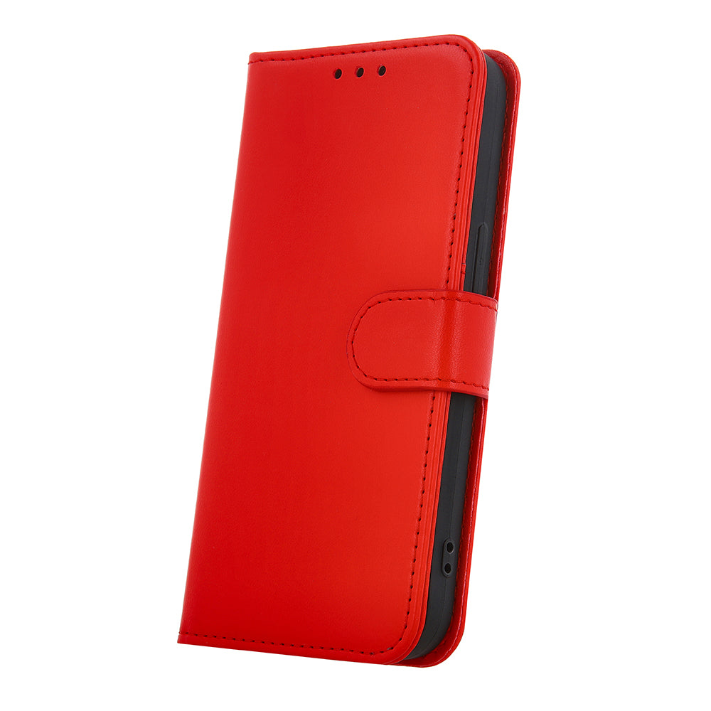 iPhone 16e / 17e Wallet Flip Cover Smart Classic – Rød