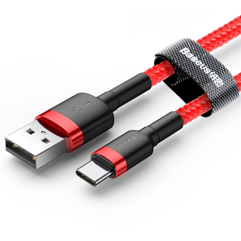 BASEUS USB Cable - Cafule CATKLF-U09 2A USB-C 3m red - EOL