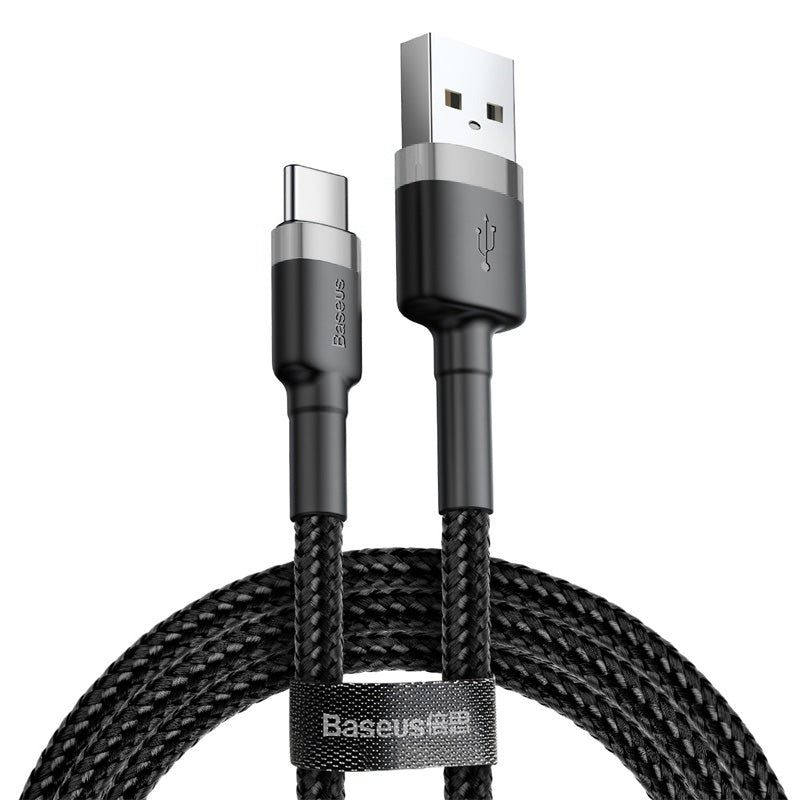 BASEUS USB Cable - USB Type-C 3M 2A Cafule CATKLF-UG1 black-grey