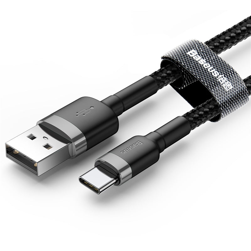 BASEUS USB Cable - USB Type-C 3M 2A Cafule CATKLF-UG1 black-grey