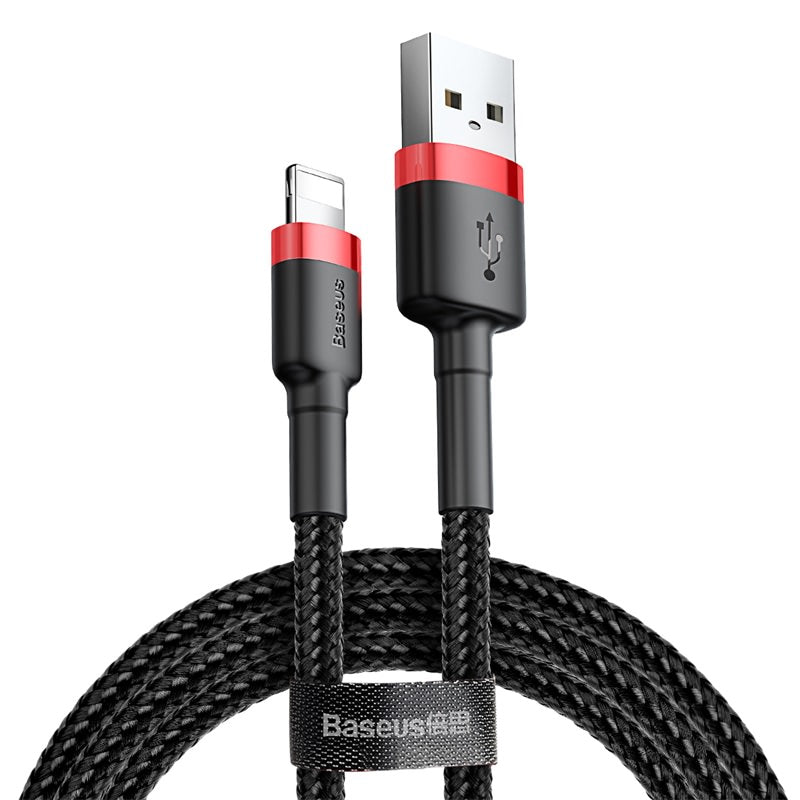 BASEUS Cable - CALKLF-R91 - USB - IPHONE LIGHTNING 2A 3M black-red
