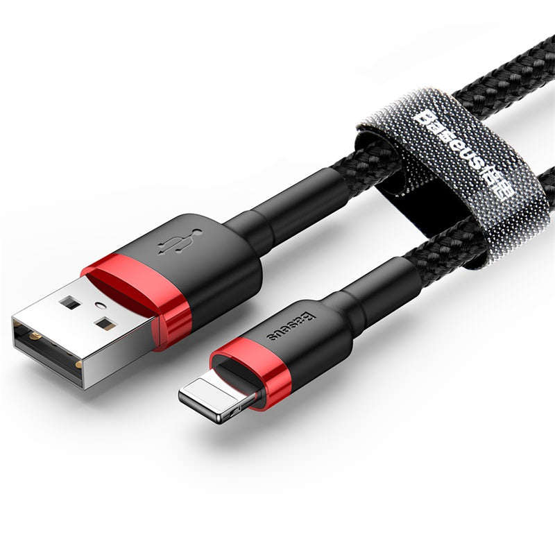 BASEUS Cable - CALKLF-R91 - USB - IPHONE LIGHTNING 2A 3M black-red