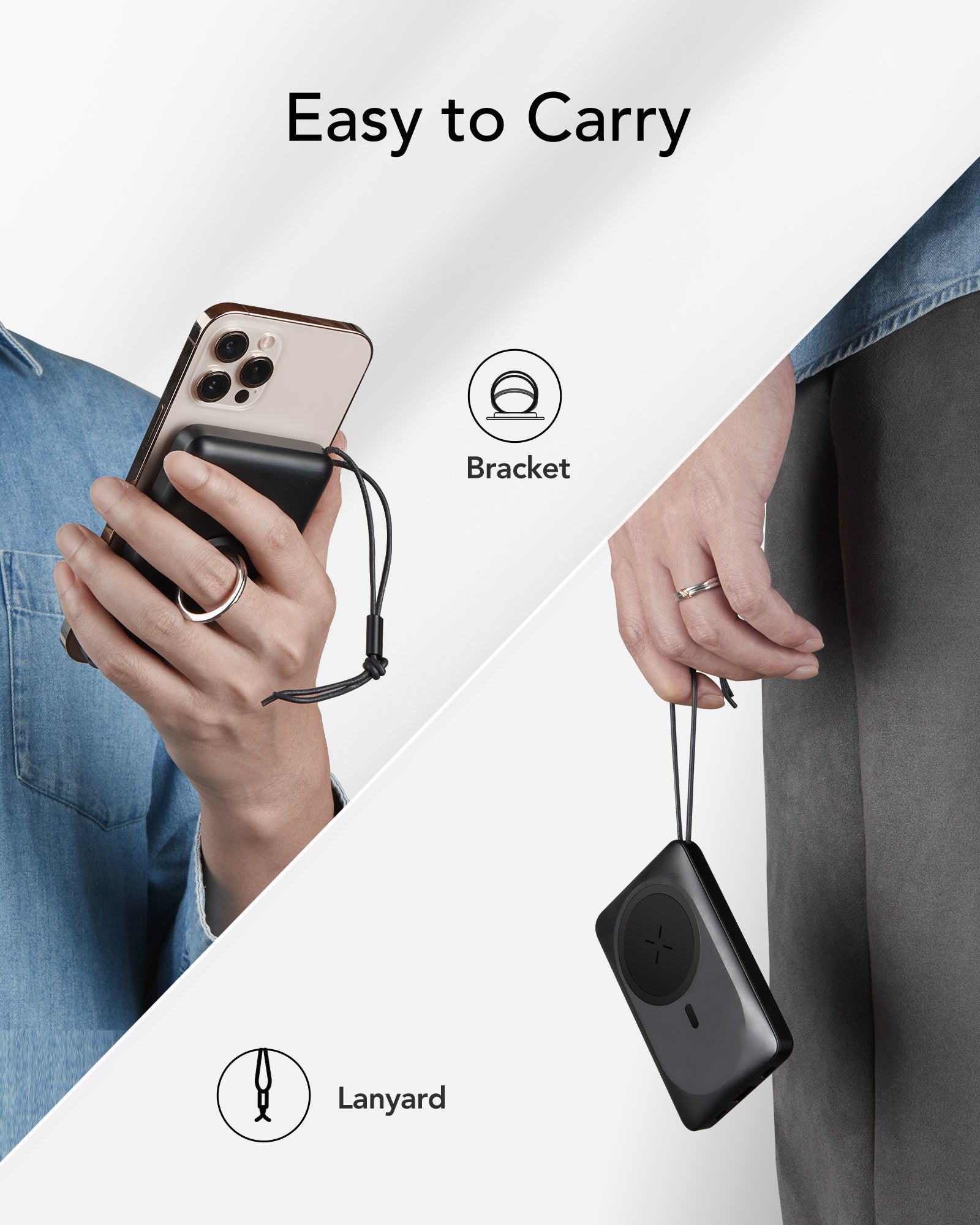 Magon 10000 mAh Magnetic - White