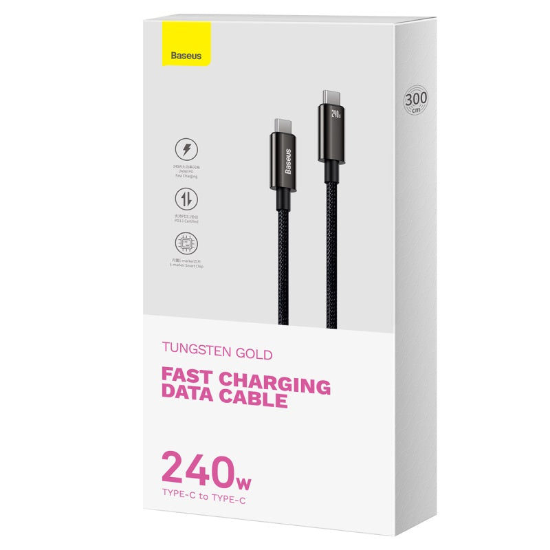 USB/C - USB/C 3m GLD/ Tungsten