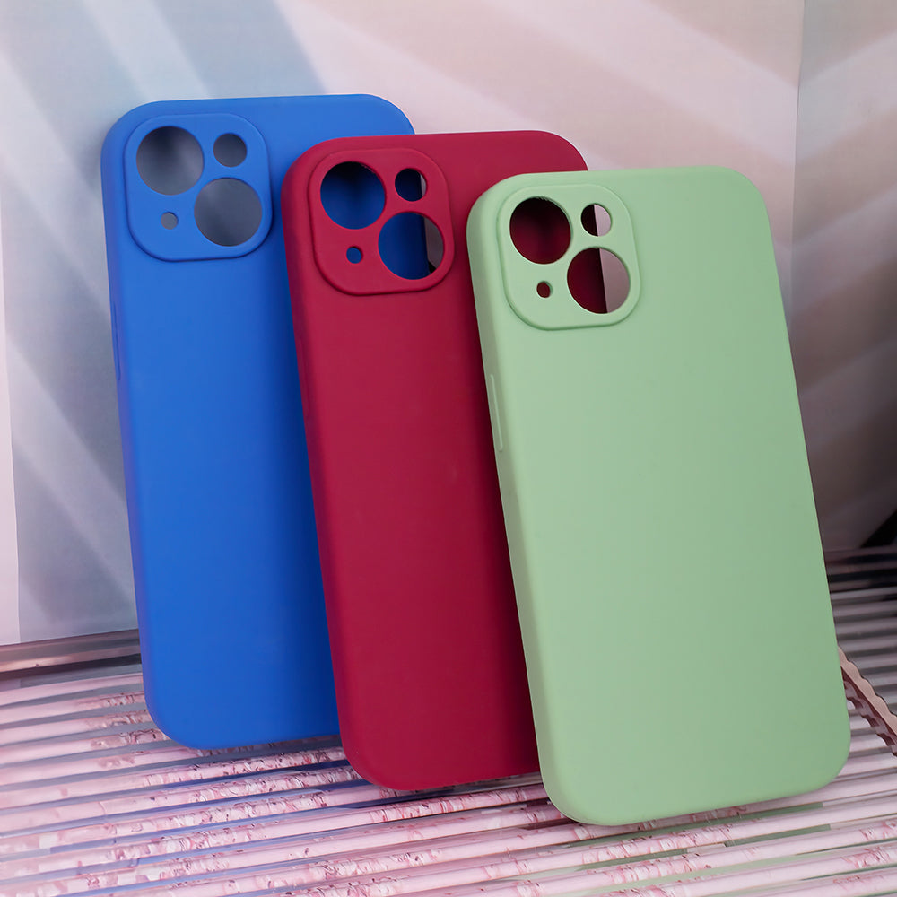 iPhone 15 Pro Silicone MagSafe Cover Mag Invisible Pastel Burgundy