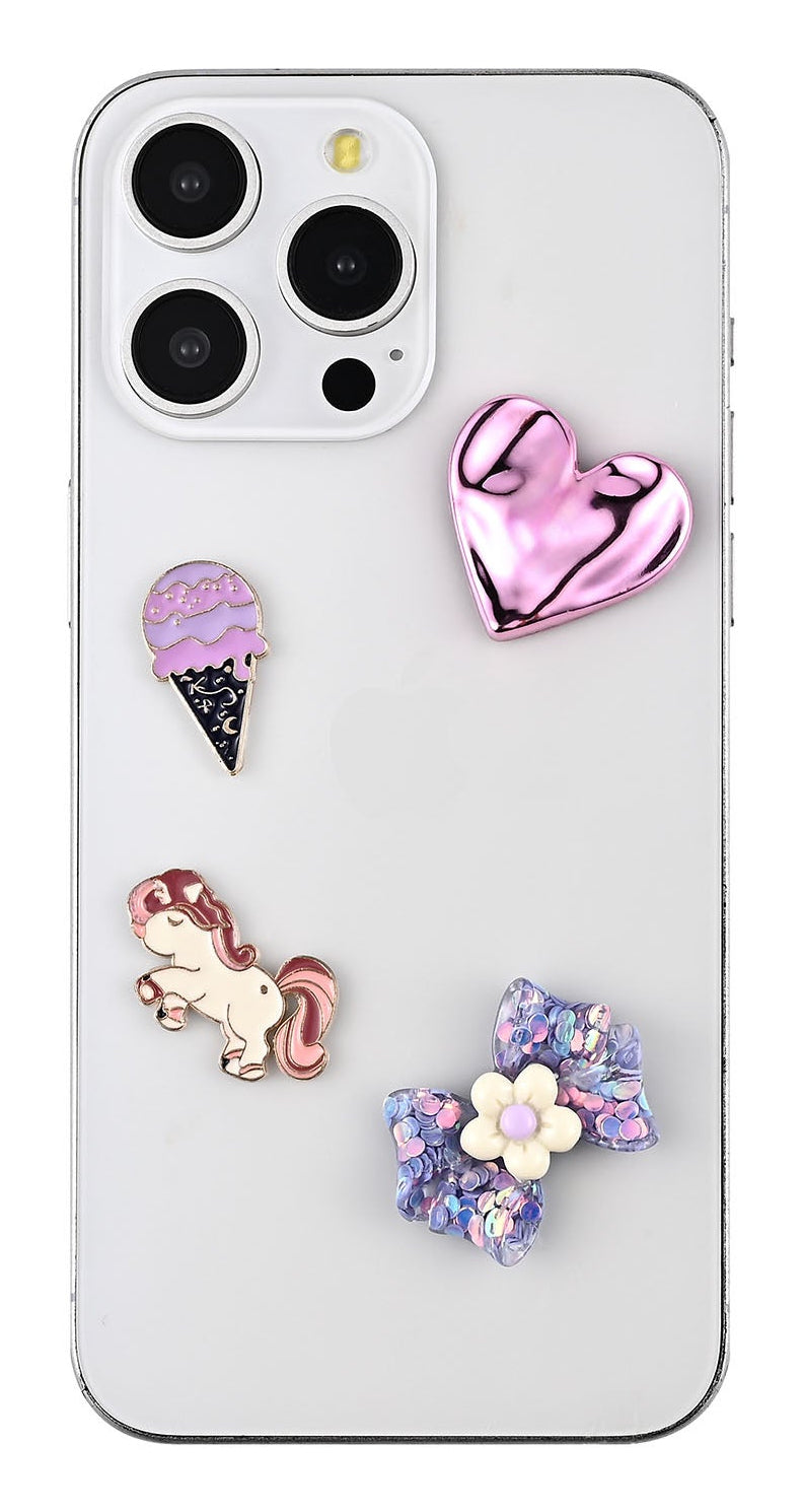 Charms Pimp Your Phone Metal og Plastik 4 stk