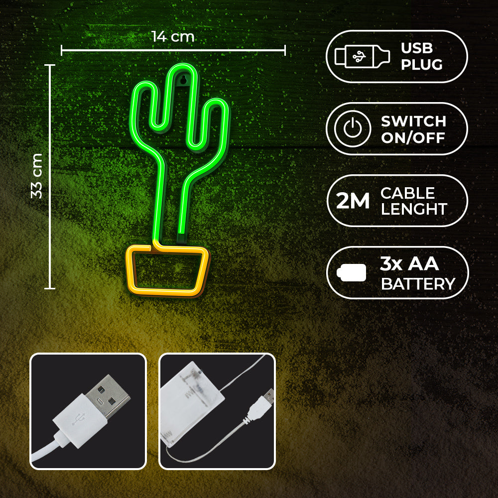 LED light CACTUS Orange