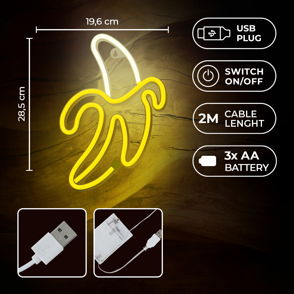 LED Light BANANA white yellow