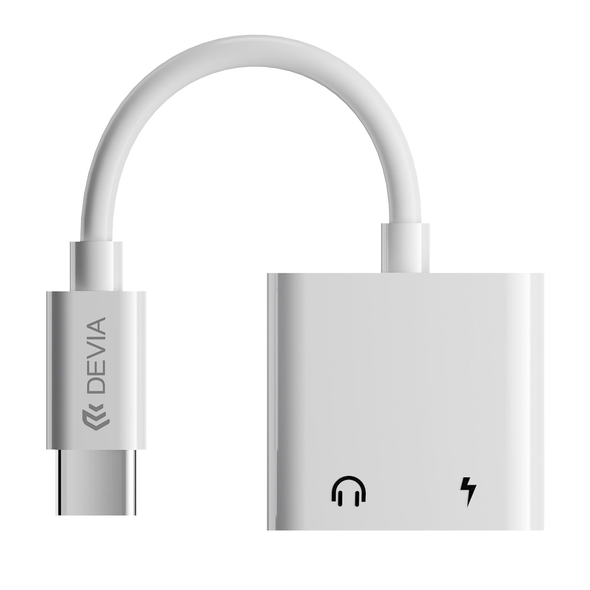 DEVIA Adapter Type-C til Type-C hvid