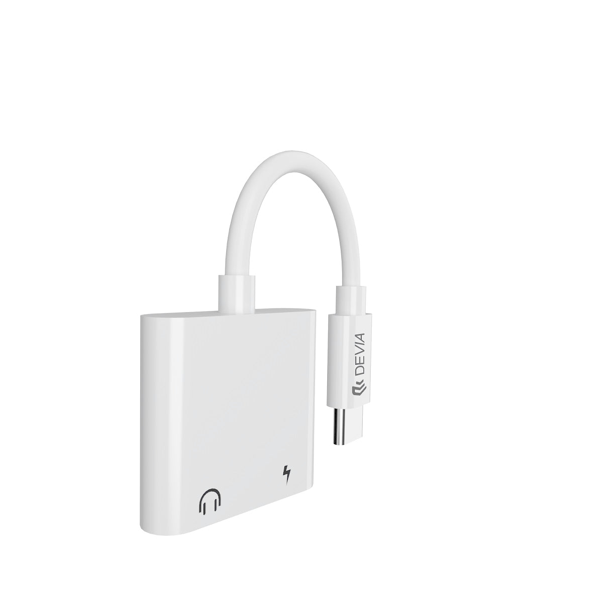 DEVIA Adapter Type-C til Type-C hvid