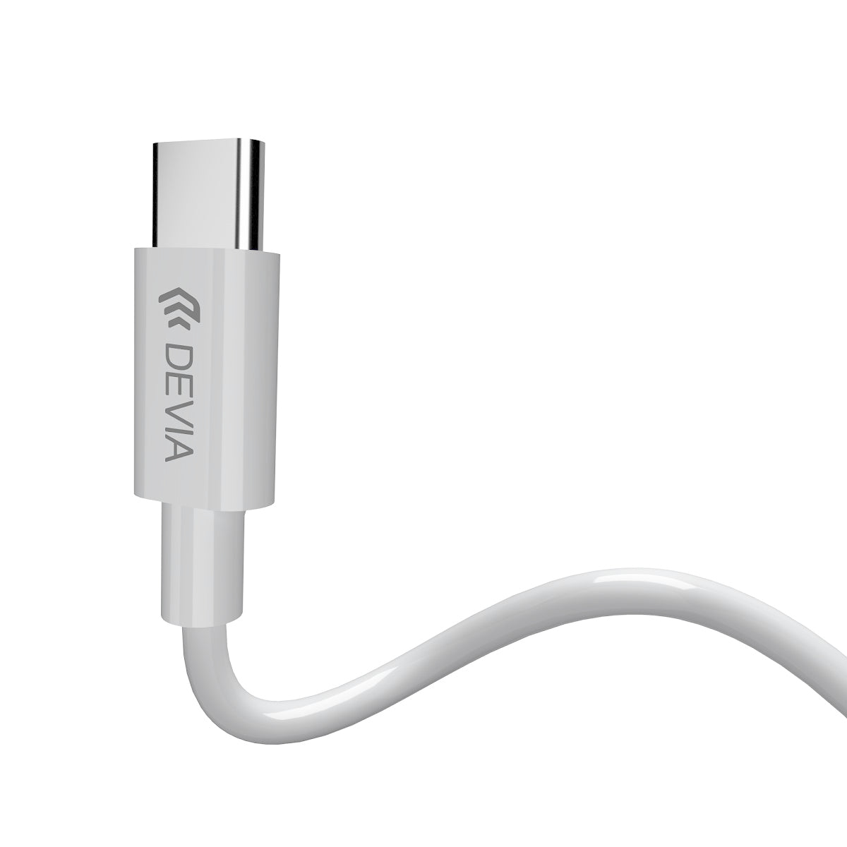 DEVIA Adapter Type-C til Type-C hvid
