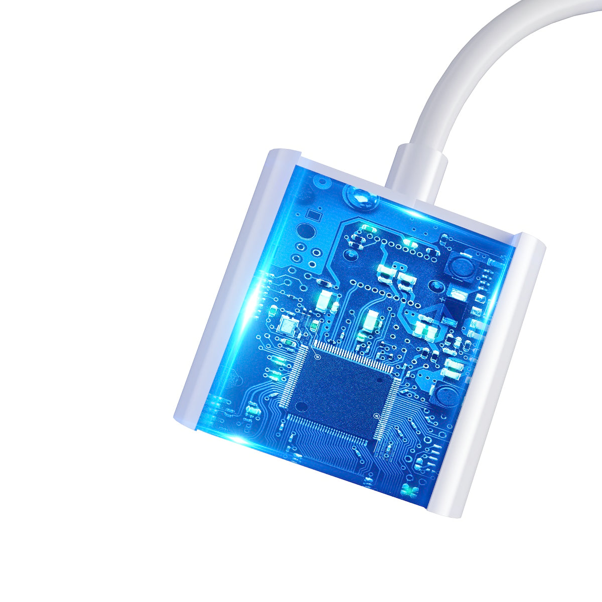 DEVIA Adapter Type-C til Type-C hvid