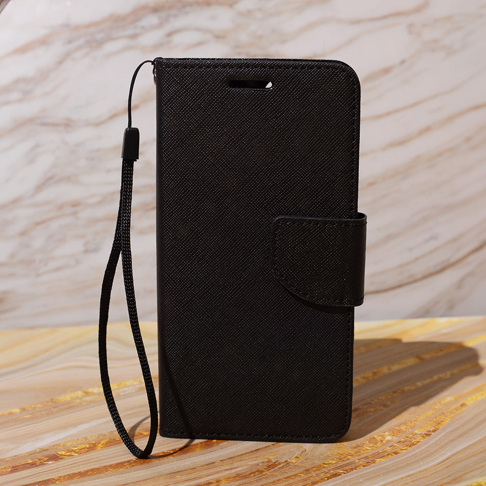 iPhone 16 Pro TPU Wallet Flip Cover fancy – Sort