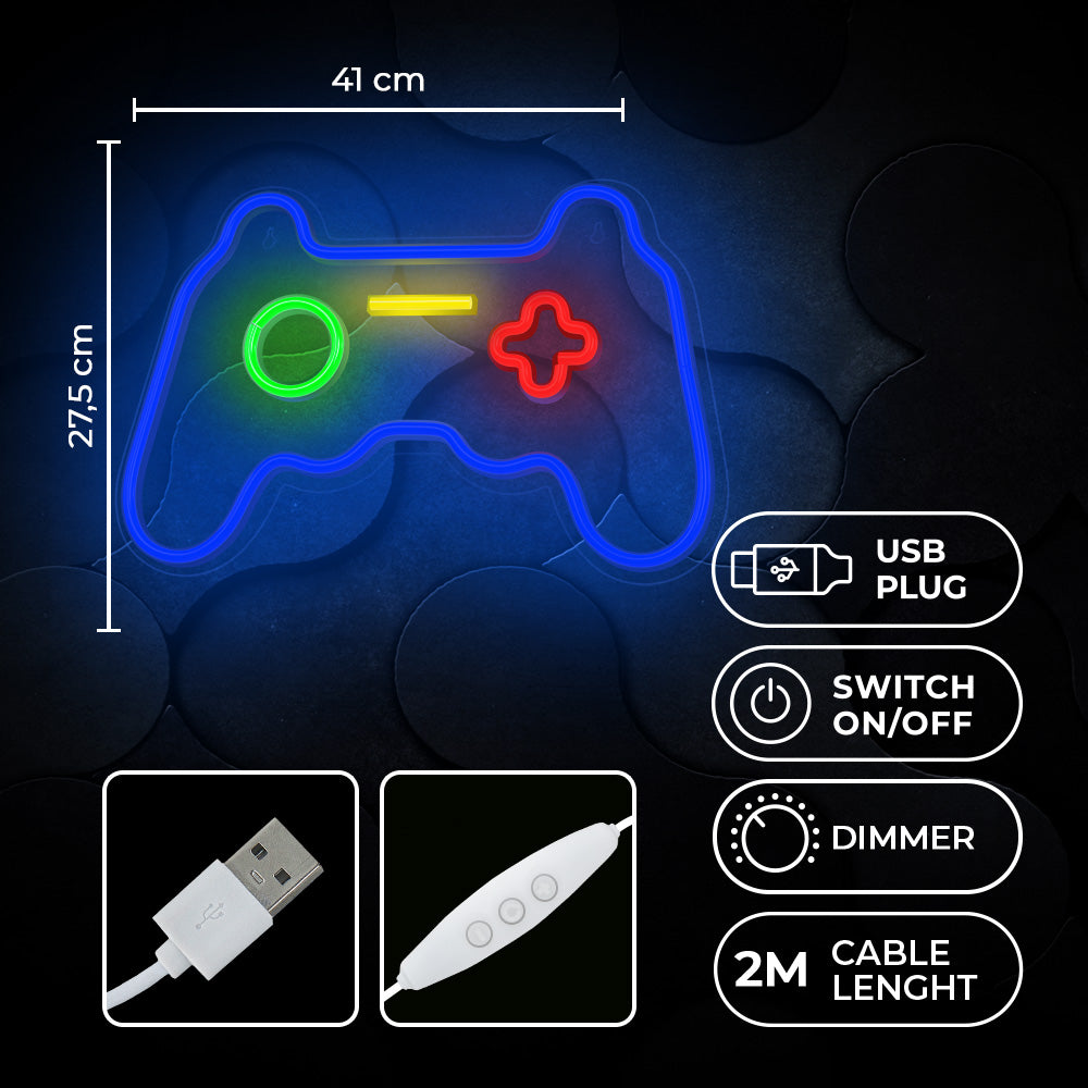 LED light - GAMEPAD flerfarvet