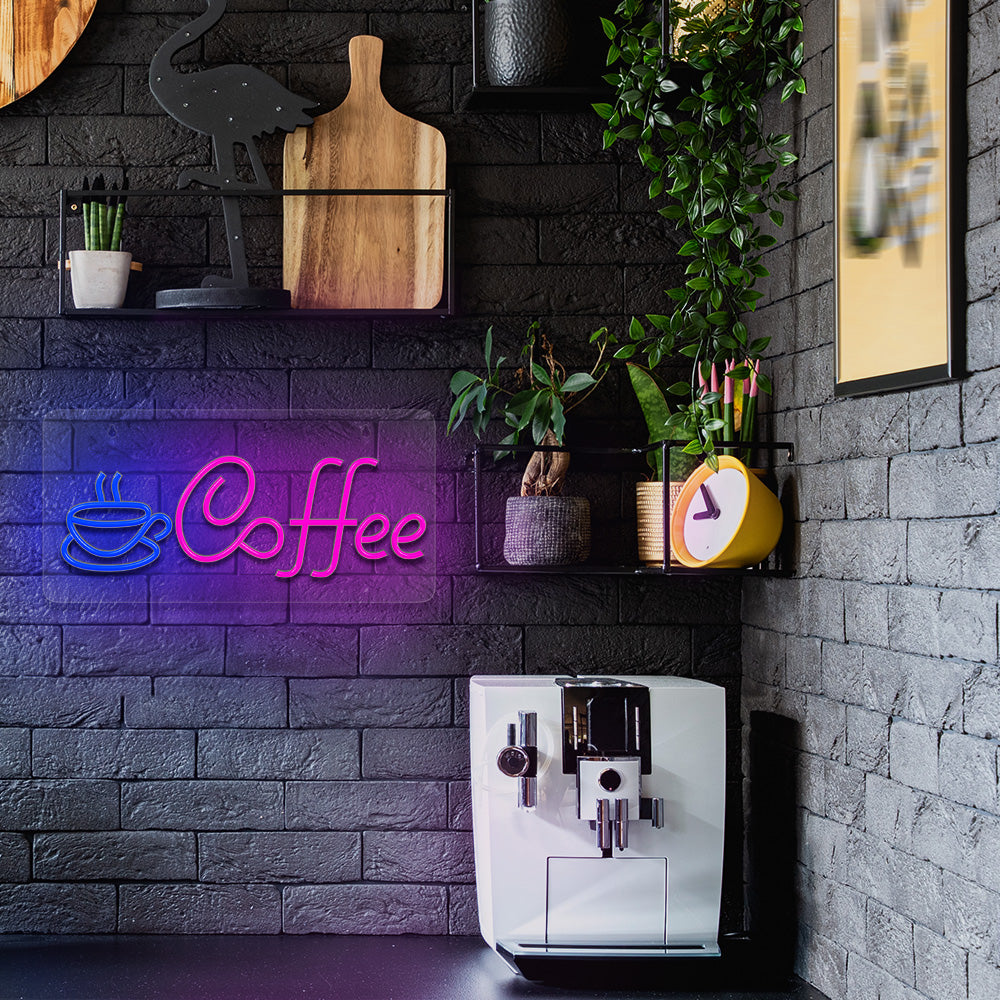 PLEXI LED Coffee pink
