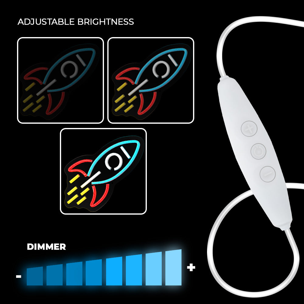 PLEXI LED Rocket Multicolor