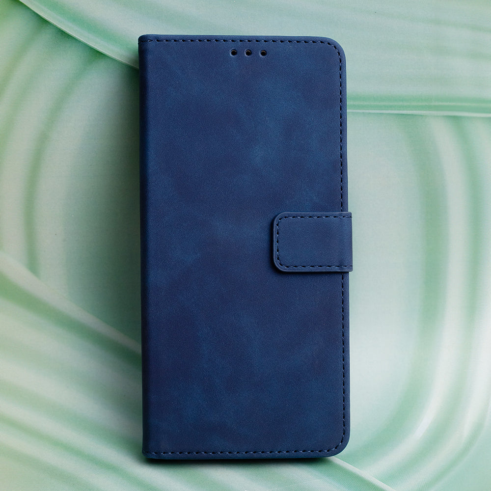 iPhone 16e / 17e Wallet Flip Cover Smart Velvet – Navy Blue