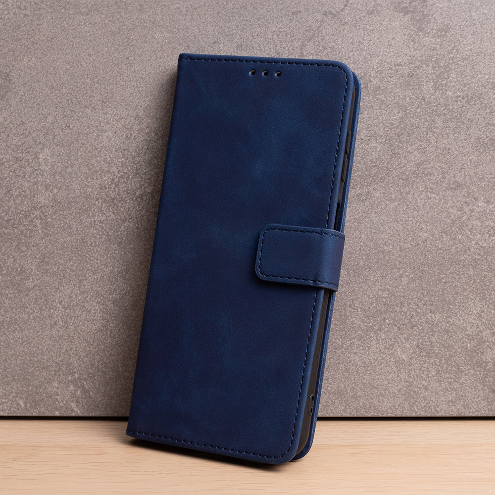 iPhone 16e / 17e Wallet Flip Cover Smart Velvet – Navy Blue