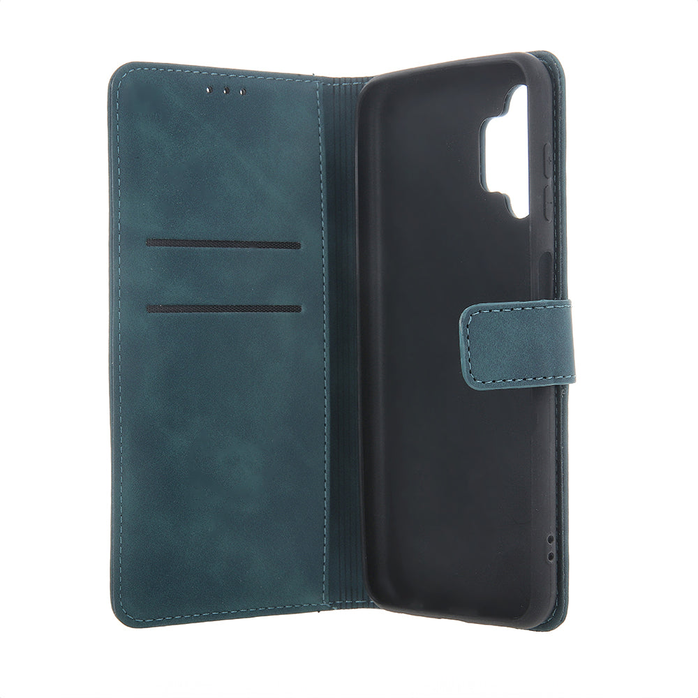 iPhone 7/8/SE TPU Wallet Flip Cover Smart Velvet welvet Mørkgrøn – Grøn