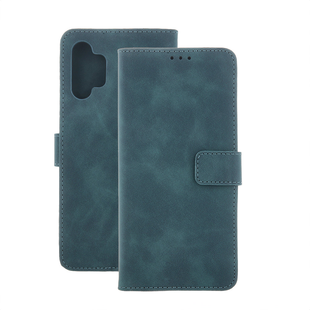 iPhone 7/8/SE TPU Wallet Flip Cover Smart Velvet welvet Mørkgrøn – Grøn