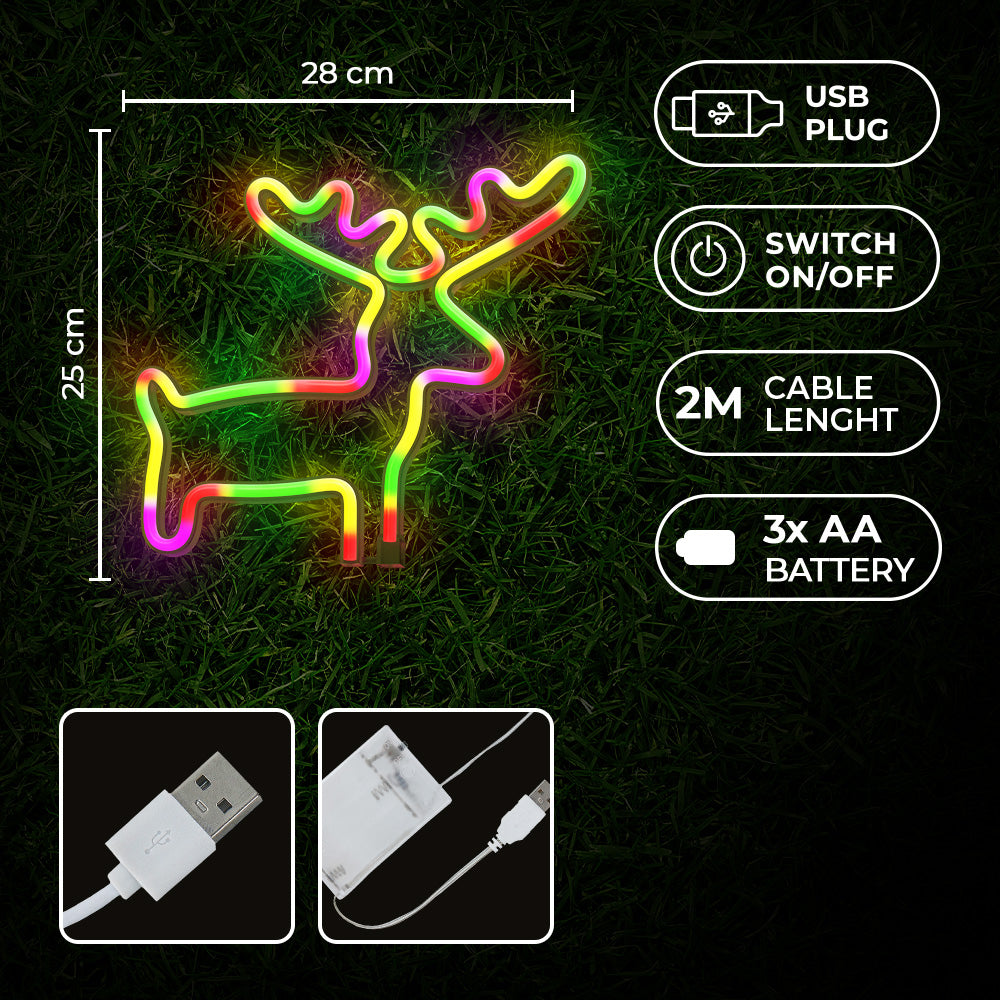 LED Light Elk multicolor