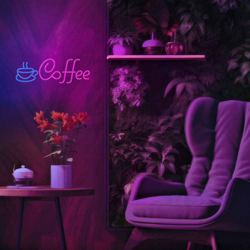 PLEXI LED Coffee pink