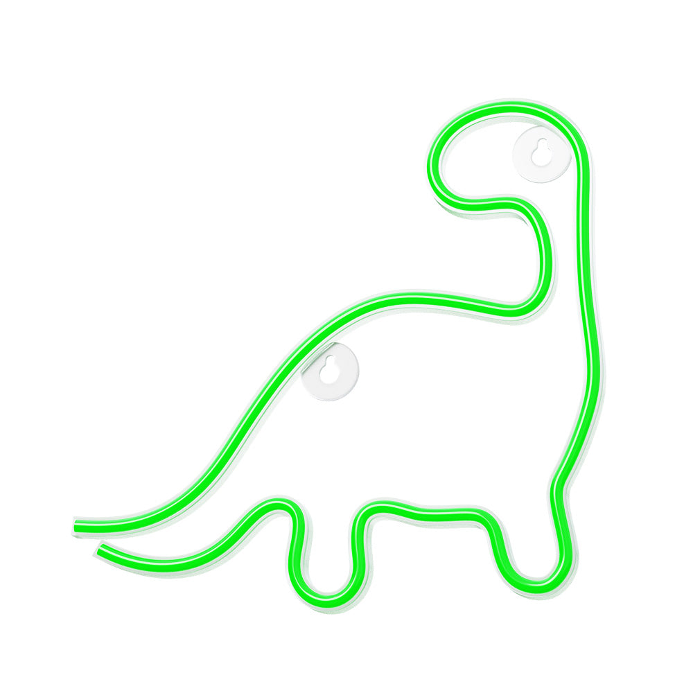 Neon LED Light DINOSAUR green