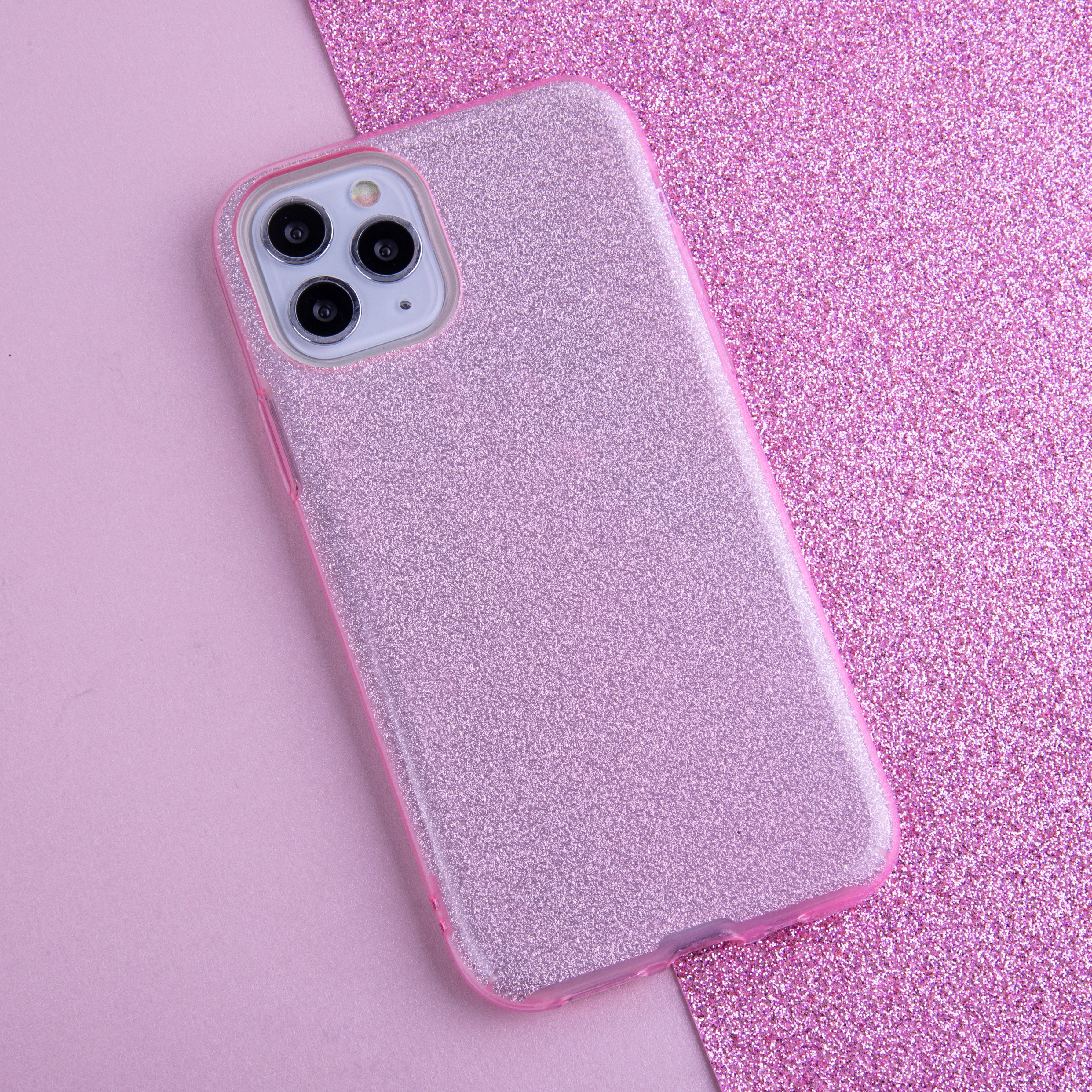iPhone 16e / 17e Cover Glitter 3-i-1 – Pink - billede 6