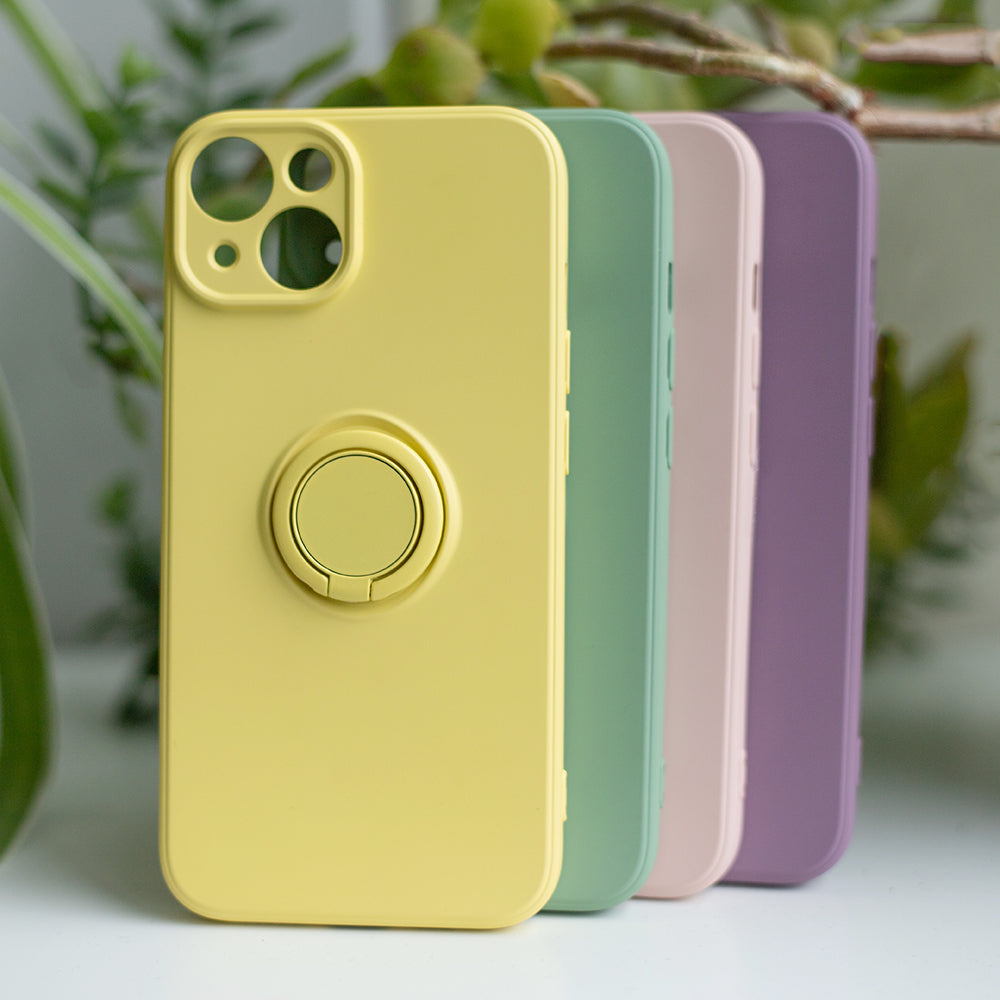 iPhone 11 Cover Finger Grip Fingerholder – Gul