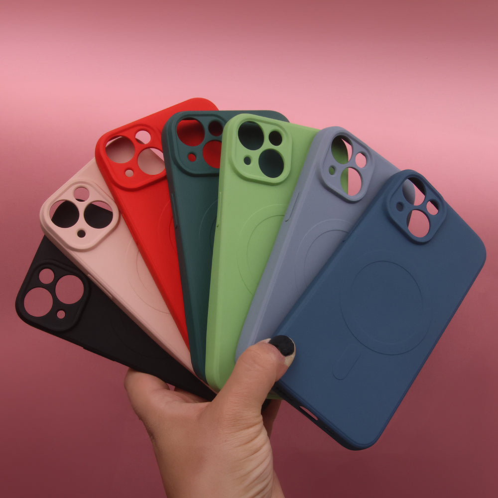 iPhone 15 Pro MagSafe Cover Simple Color Mag – Pink