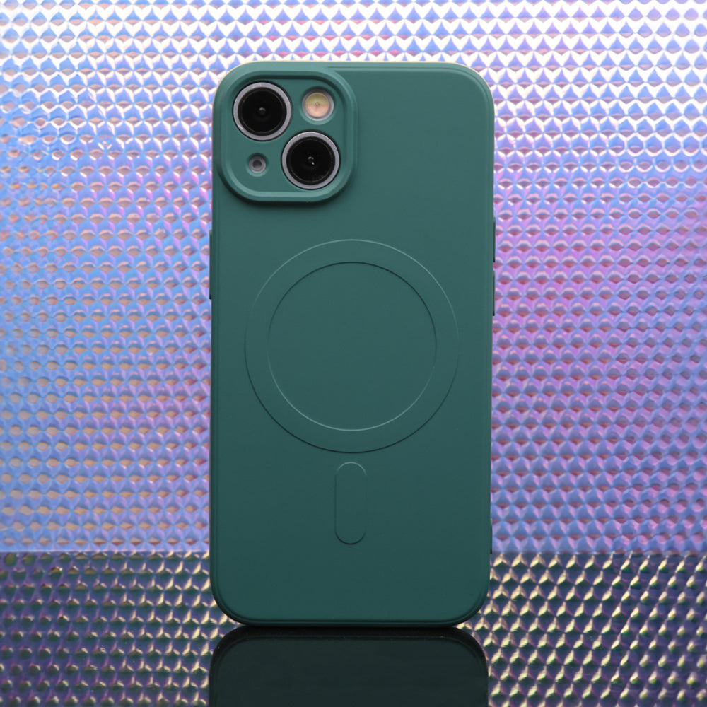 iPhone 16e / 17e MagSafe Cover Simple Color – Mørkegrøn