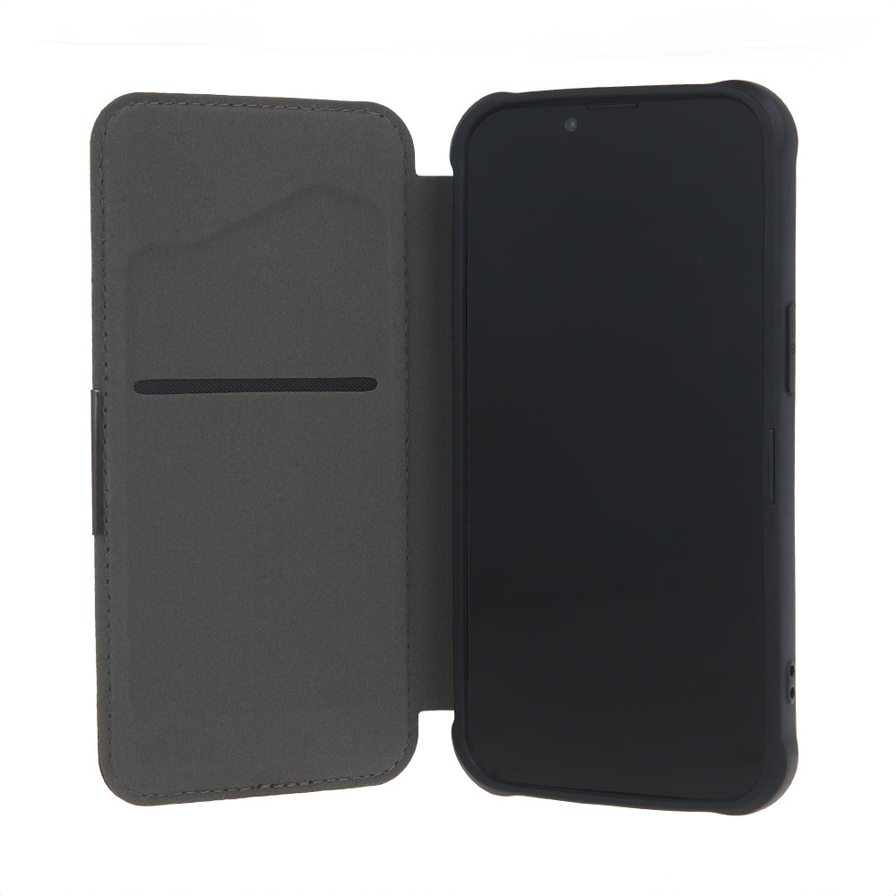 iPhone 7/8/SE TPU Wallet Flip Cover Smart Carbon Navyblue – Mørk Blå/Blå