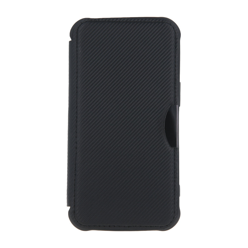 iPhone 7/8/SE TPU Wallet Flip Cover Smart Carbon Navyblue – Mørk Blå/Blå