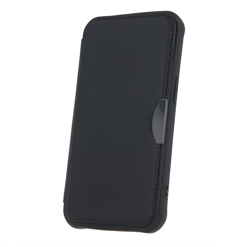 iPhone 7/8/SE TPU Wallet Flip Cover Smart Carbon Navyblue – Mørk Blå/Blå