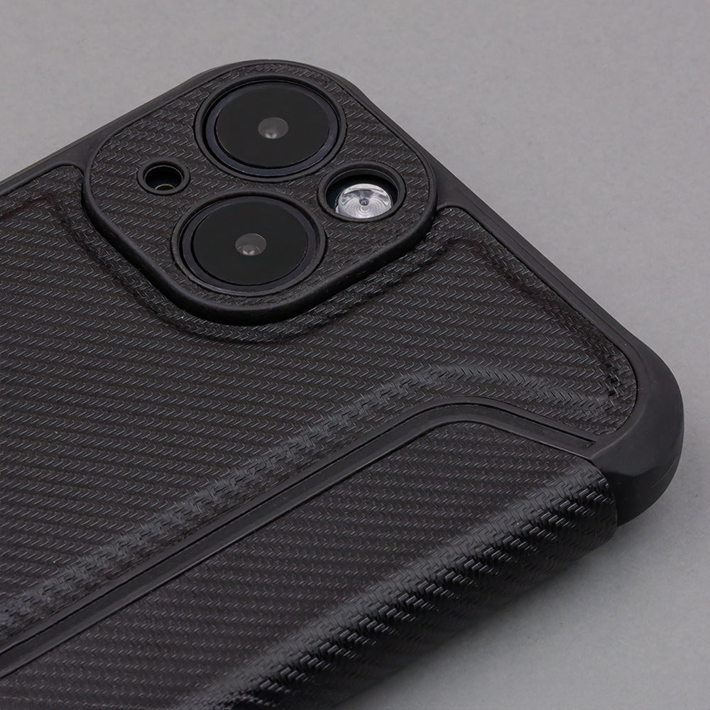 iPhone 7/8/SE TPU Wallet Flip Cover Smart Carbon Navyblue – Mørk Blå/Blå