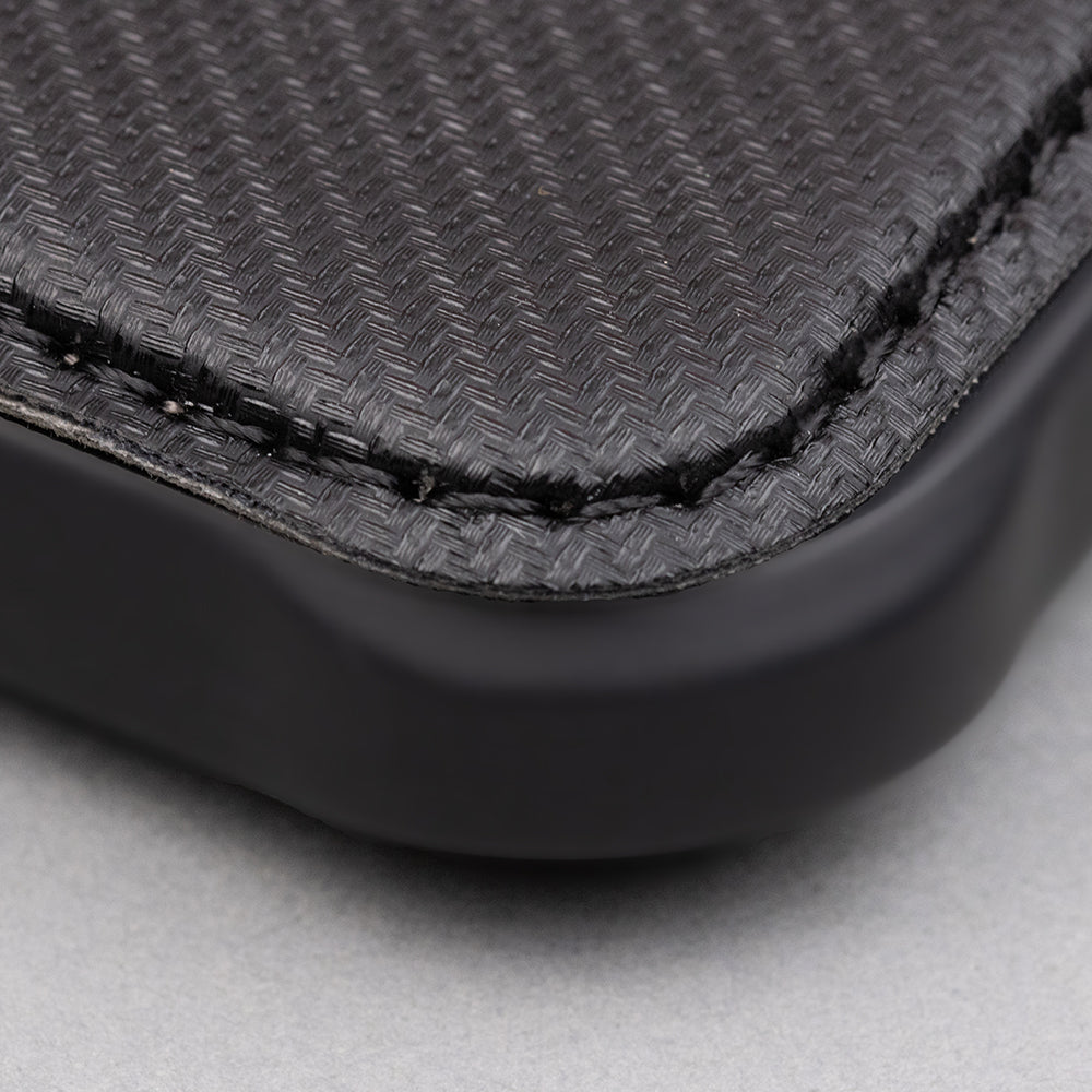 iPhone 7/8/SE TPU Wallet Flip Cover Smart Carbon Navyblue – Mørk Blå/Blå