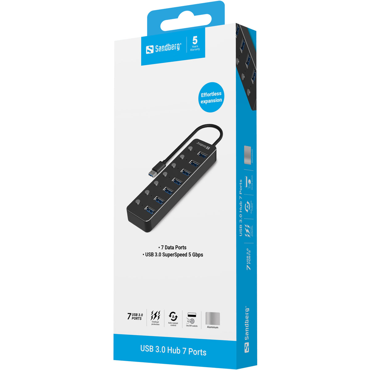 USB 3.0 Hub 7 Ports - billede 2