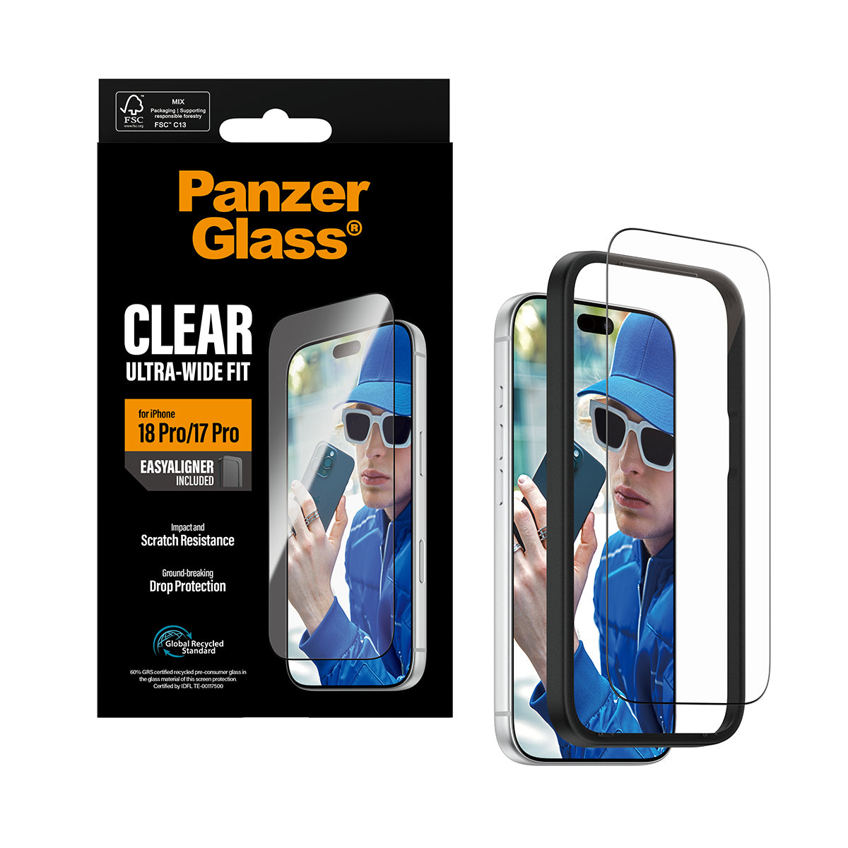 PG Screen Protector iPhone 18 Pro/17 Pro UWF w. EasyAligner - billede 5