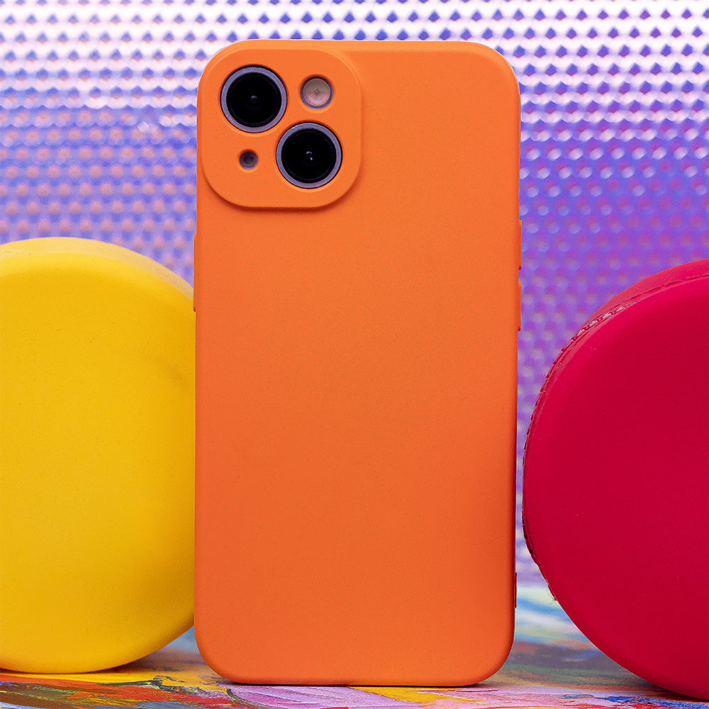 iPhone 15 Cover Silicon – Orange