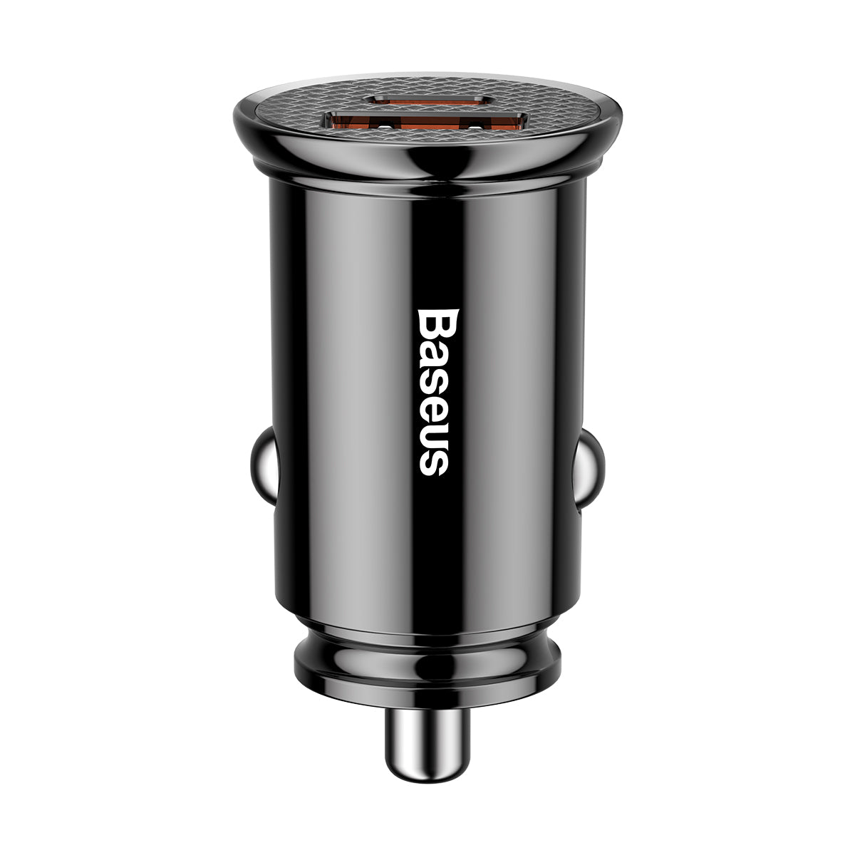 Baseus car charger USB-C - USB black Circular Plastic PD QC 3.0 PPS