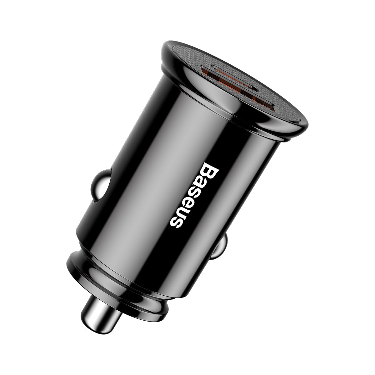 Baseus car charger USB-C - USB black Circular Plastic PD QC 3.0 PPS