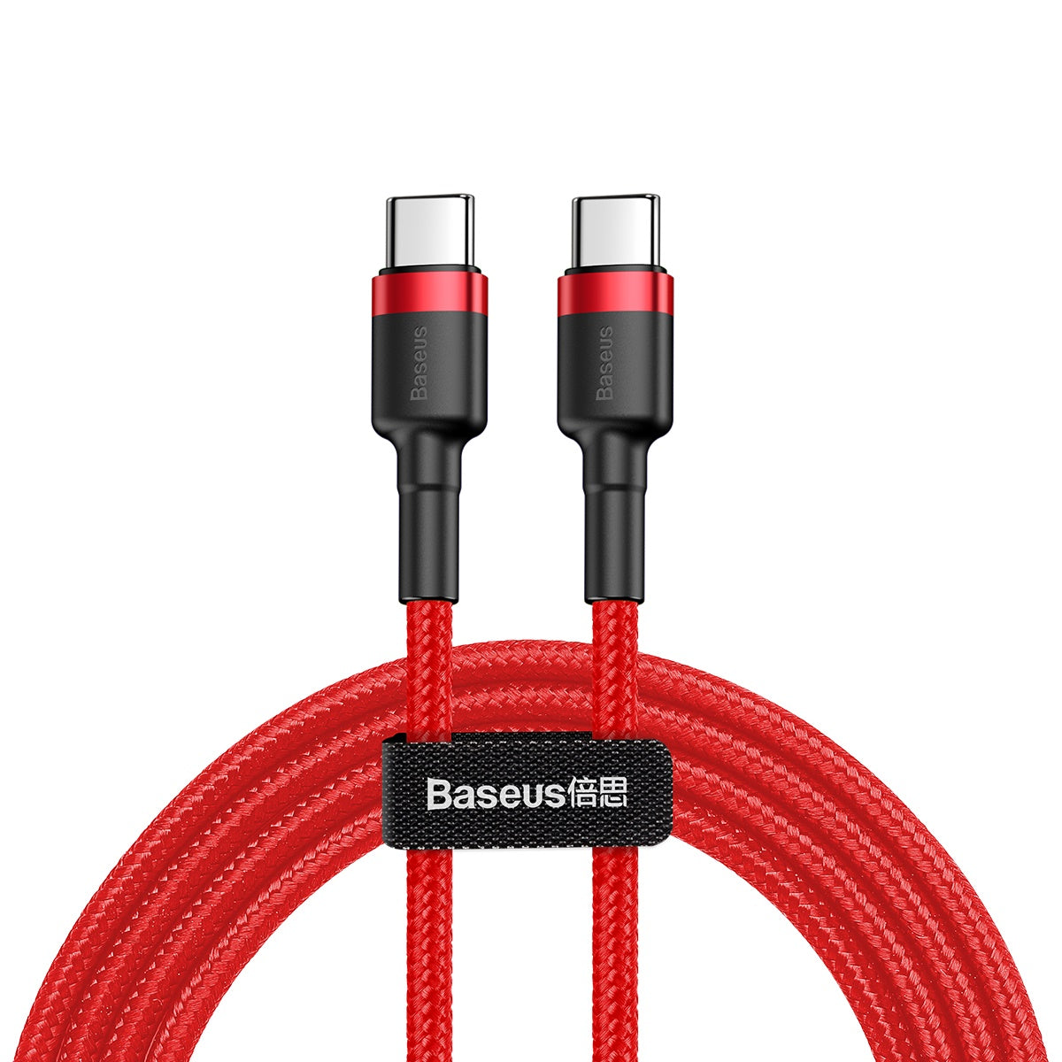 BASEUS USB Type C Cable - USB Type-C 2M 60W 3A Cafule CATKLF-H09 red