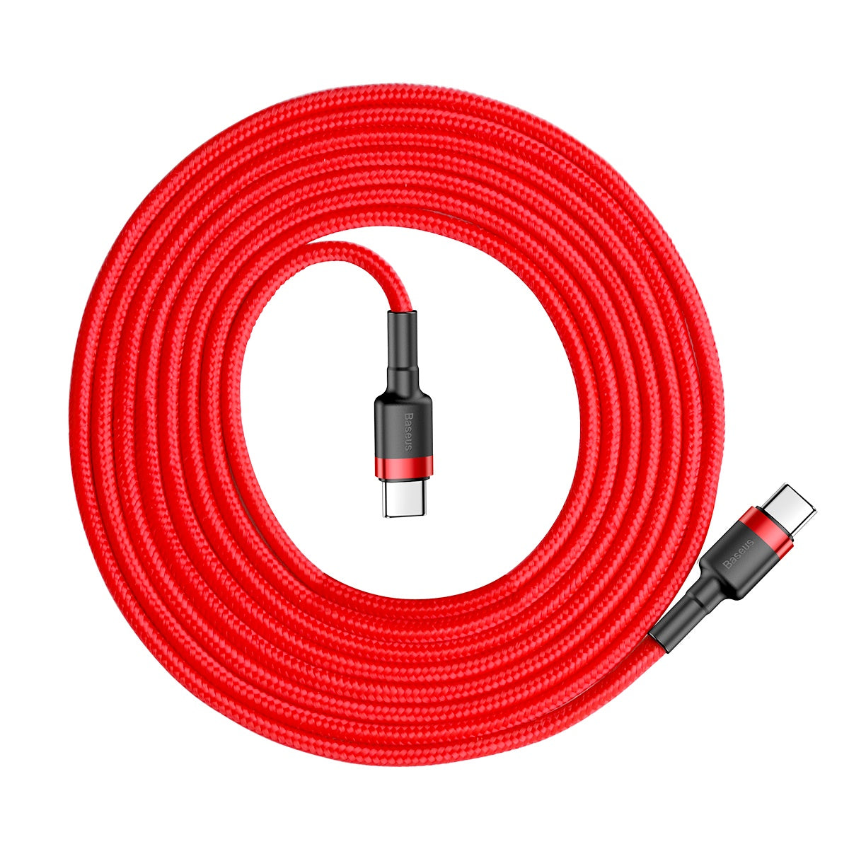 BASEUS USB Type C Cable - USB Type-C 2M 60W 3A Cafule CATKLF-H09 red