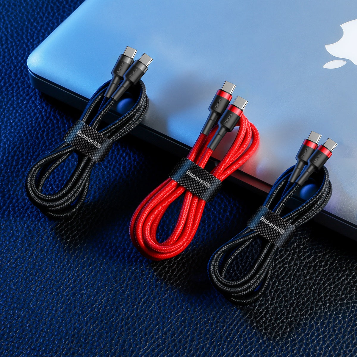 BASEUS USB Type C Cable - USB Type-C 2M 60W 3A Cafule CATKLF-H09 red