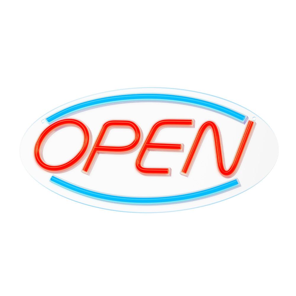 LED light - OPEN   Blue/Red