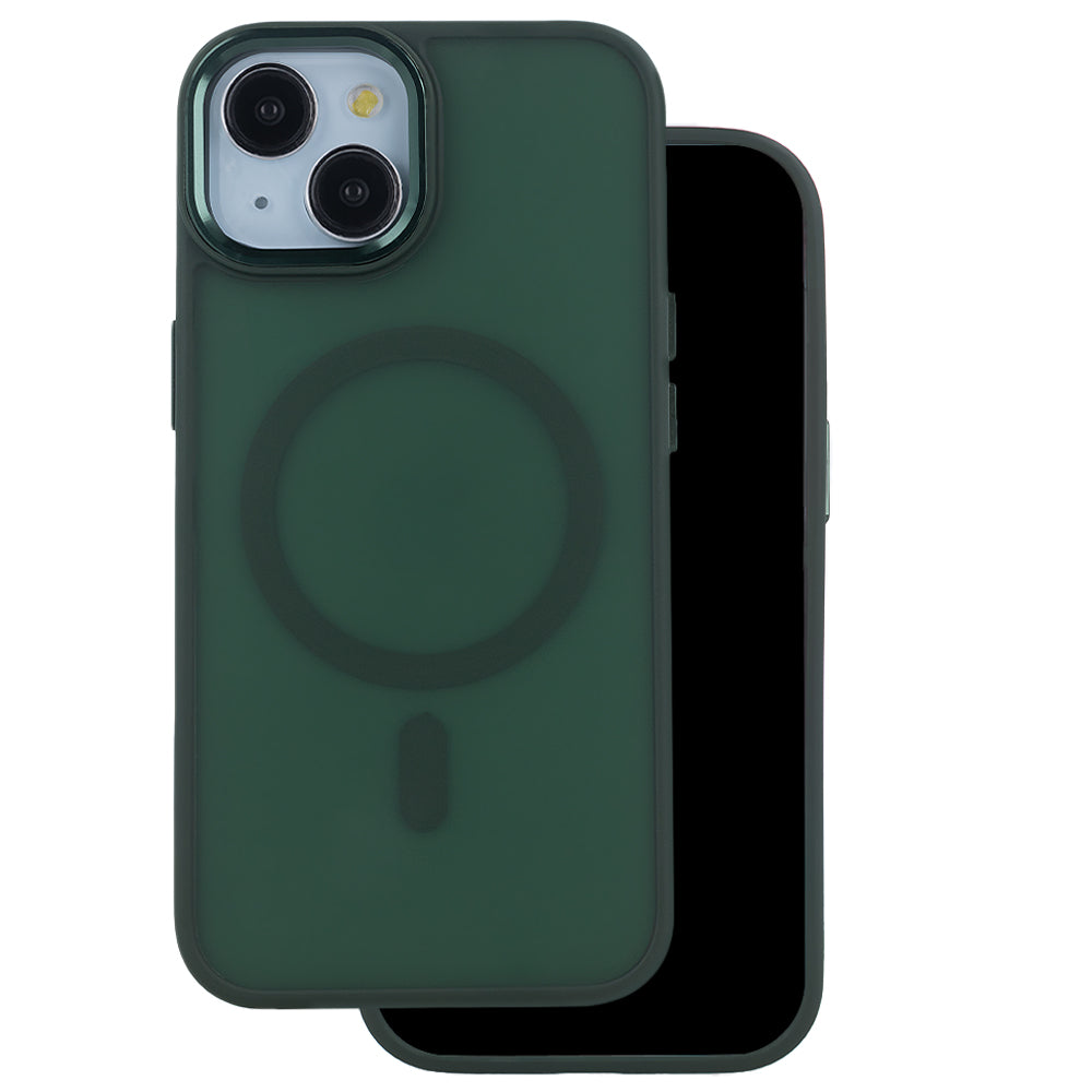 iPhone 16 MagSafe TPU Cover Frozen Mag – Grøn