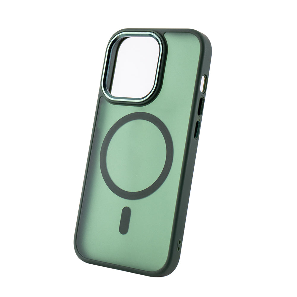 iPhone 16 MagSafe TPU Cover Frozen Mag – Grøn