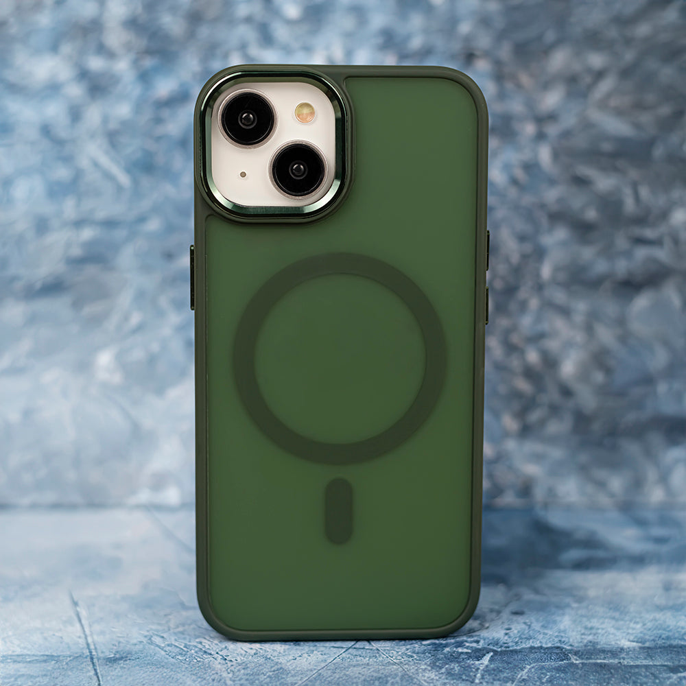 iPhone 16 MagSafe TPU Cover Frozen Mag – Grøn