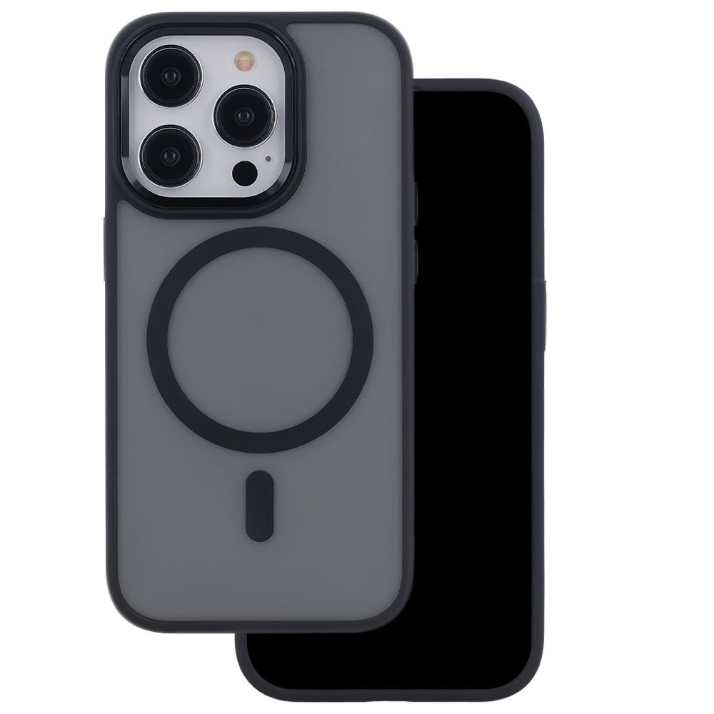 iPhone 14 pro MagSafe Cover Frozen Mag Navy – Sort