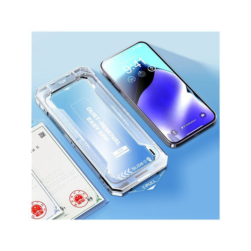 iPhone XS/ X / 11 Pro Silk Printing Screen Film Full Glue Clear Tempered Glass Screen Protector with Easy Installation Tool